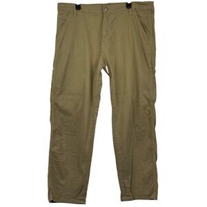 Mavi Oxford Loose Fit Cargo Pants Mens 36x30 Stretch Cotton Blend Khaki Tan Work